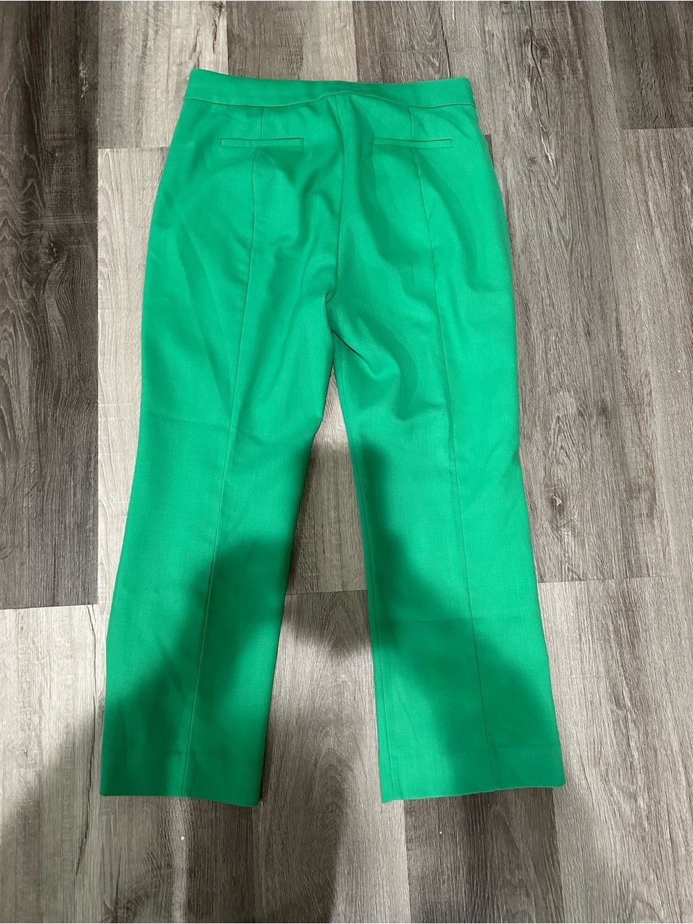 J.Crew Green Italian Wool Blend Tailored Straight Leg Pants Women’s Size 8 - Picture 3 of 10